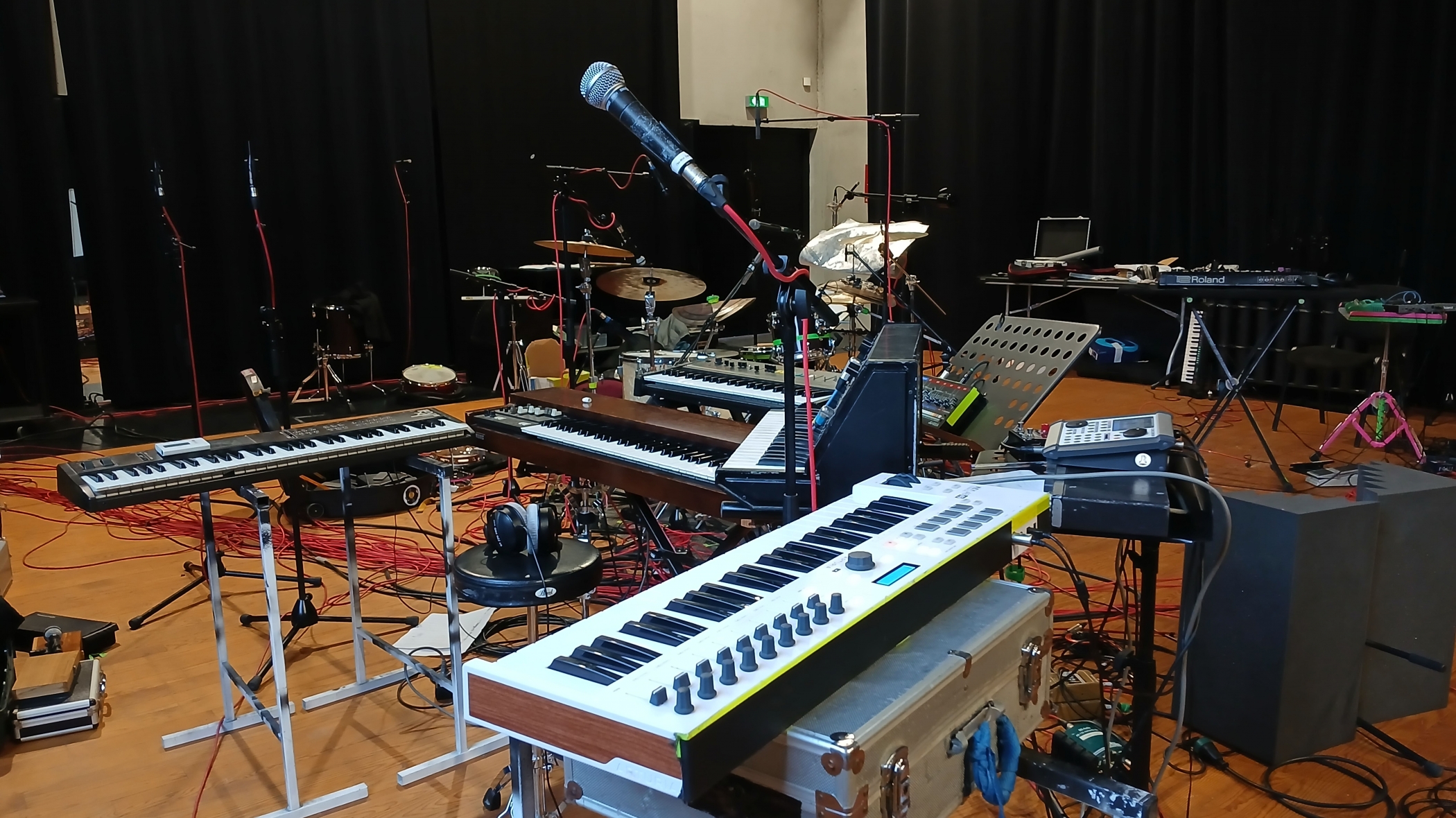 Au studio d'enregistrement avec Zerzura