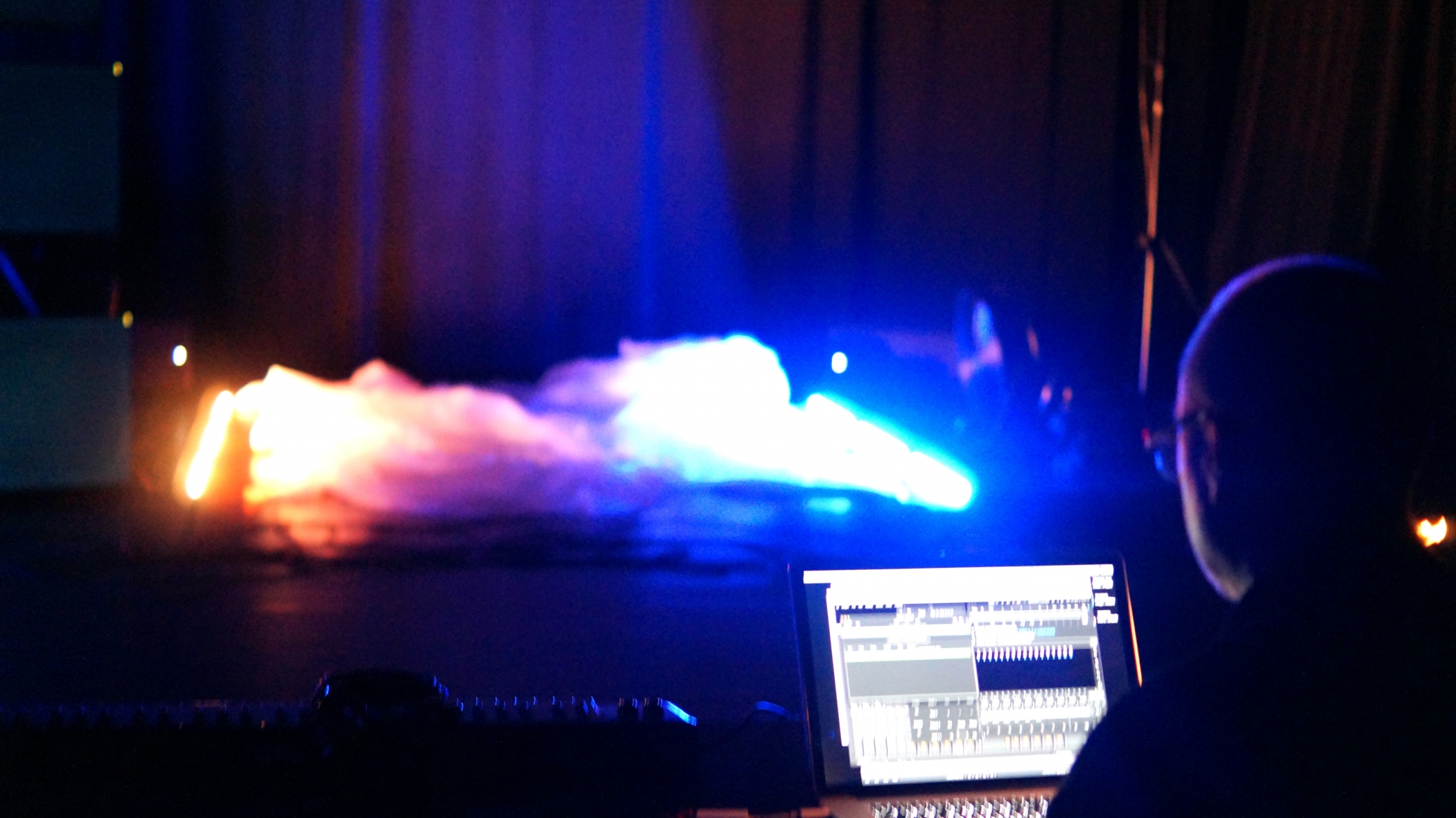 Travail en cours au plateau et en scène de répétition