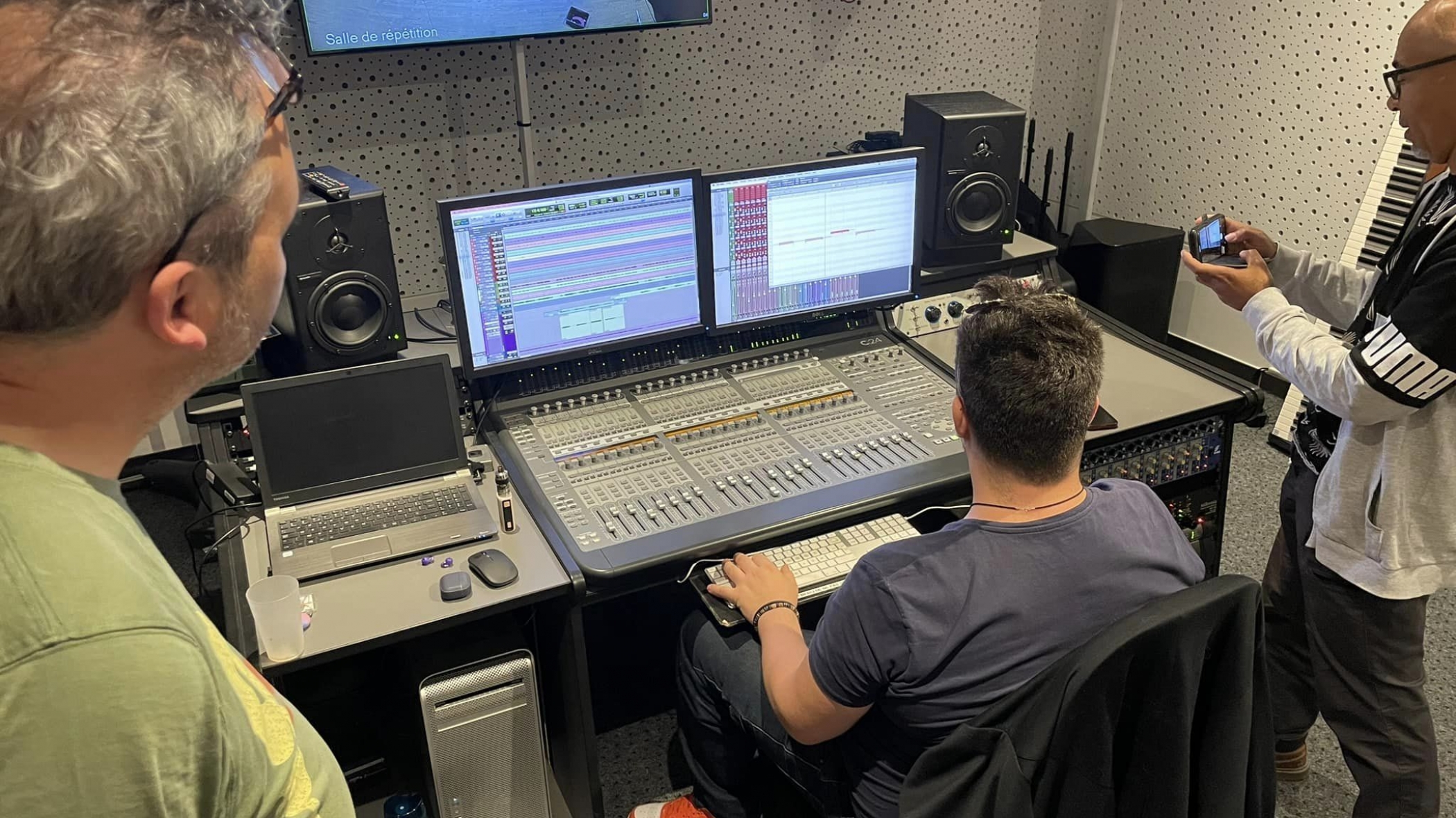 Deux jours d’enregistrement pour les élèves du conservatoire