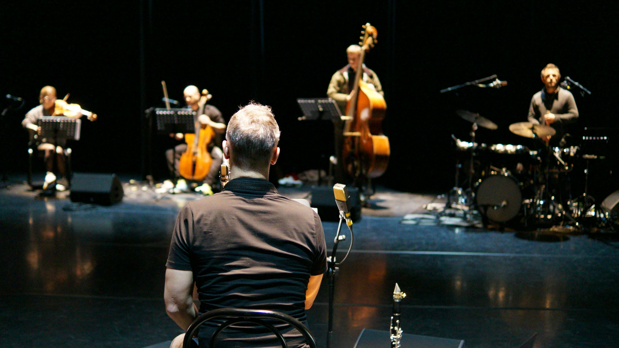 Au plateau, avec Sylvain Rifflet