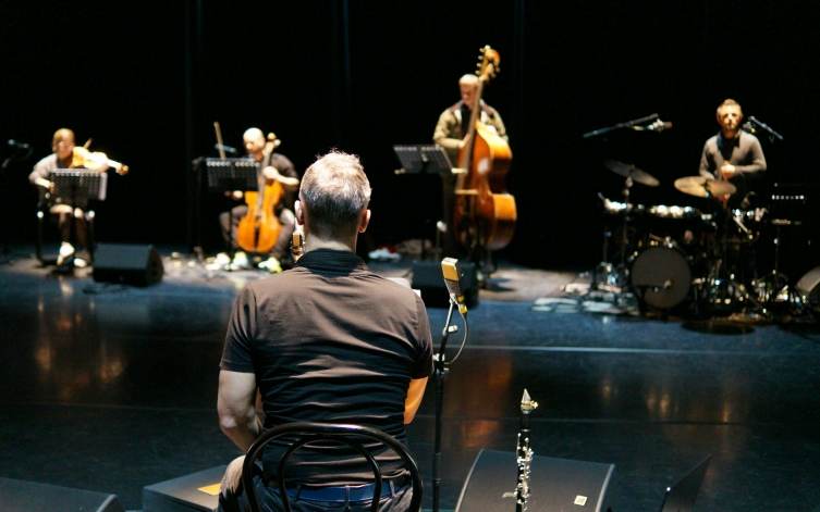 Au plateau, avec Sylvain Rifflet