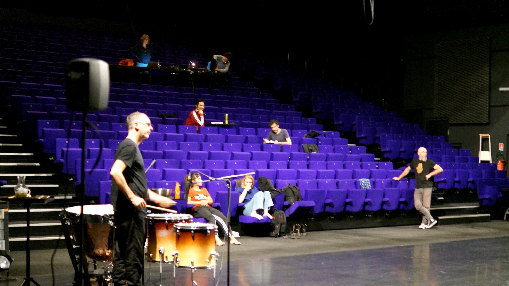 Travail en cours au plateau et en scène de répétition