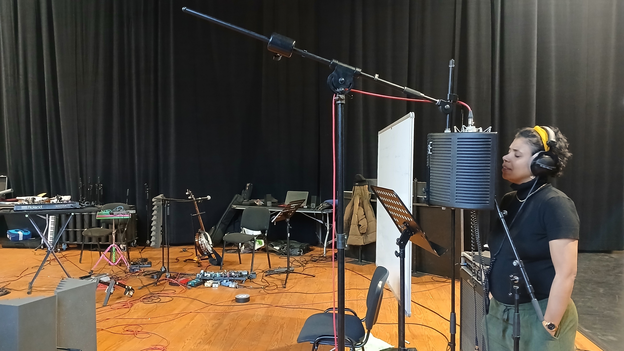 Au studio d'enregistrement avec Zerzura